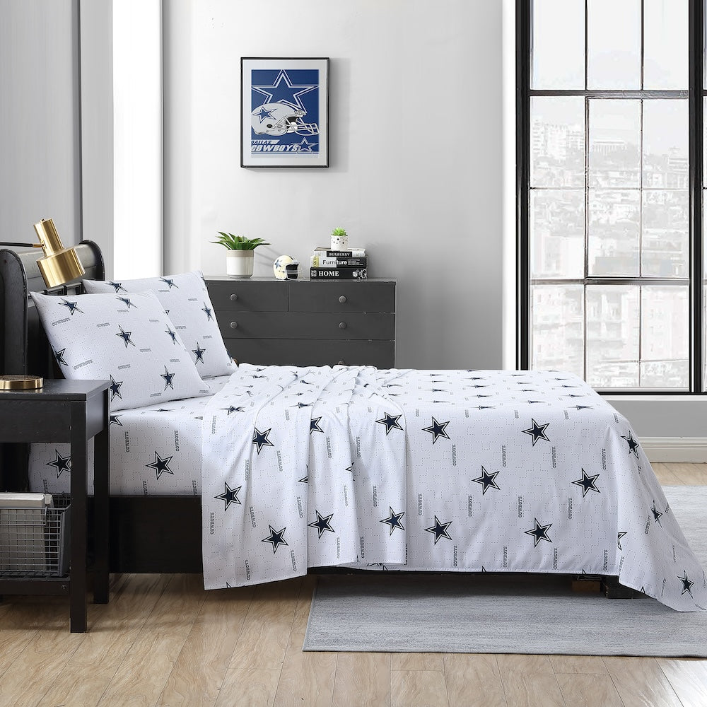 Dallas Cowboys queen full sheet set