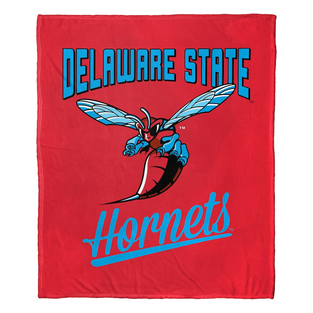 Delaware State Hornets official silk touch throw blanket
