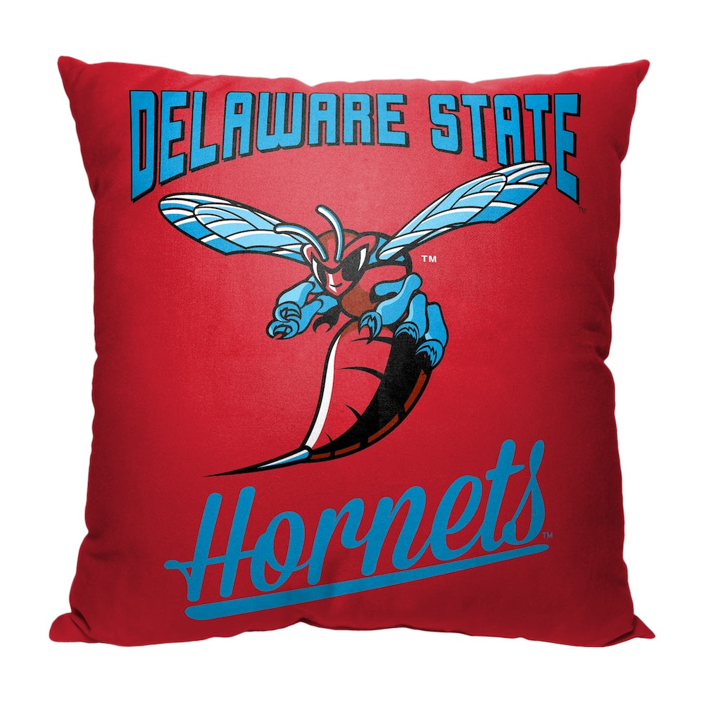 Delaware State Hornets OFFICIAL throw pillow