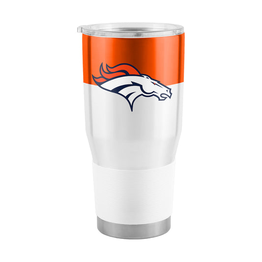 Denver Broncos 30 oz color block travel tumbler