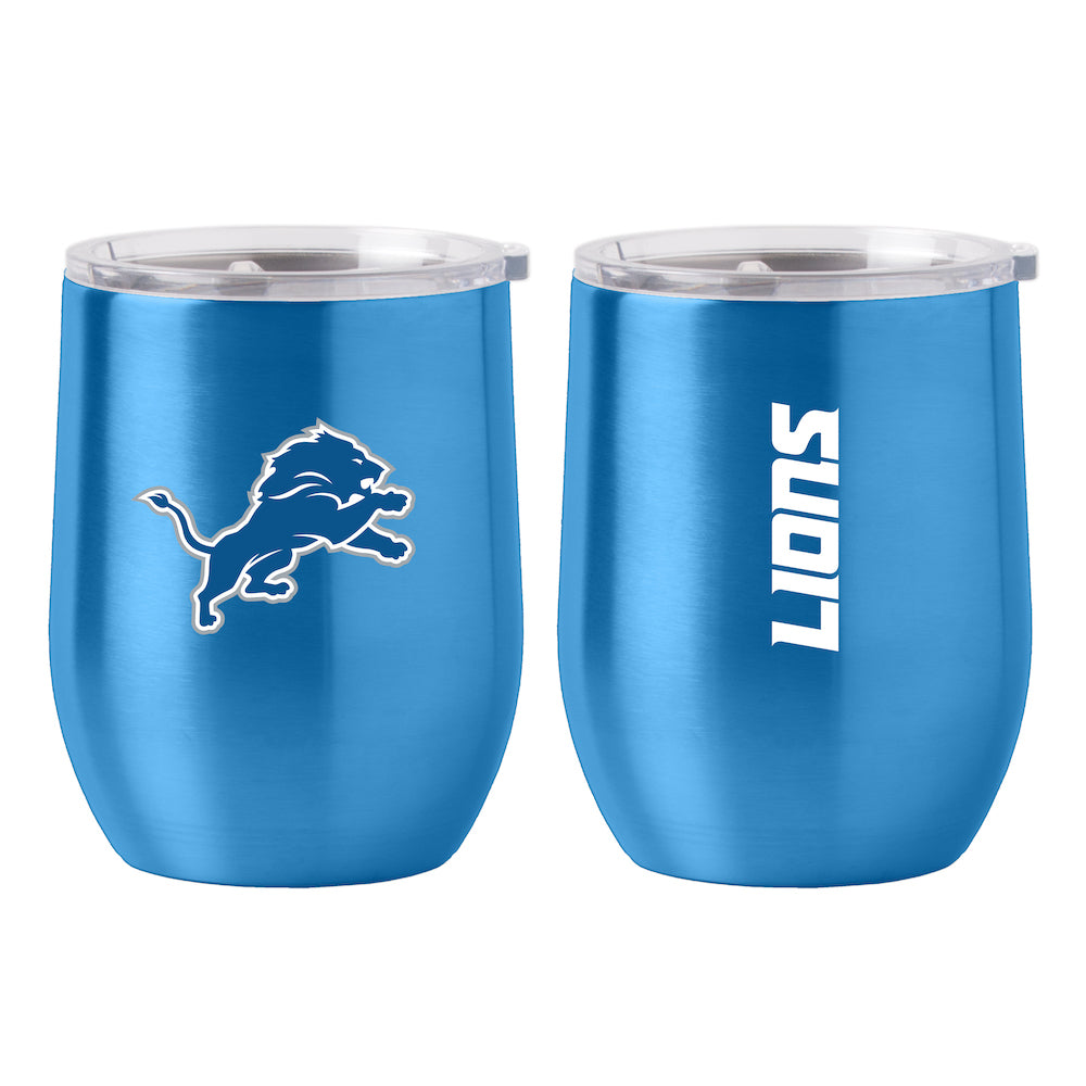 Detroit Lions stainless steel curved drink tumbler