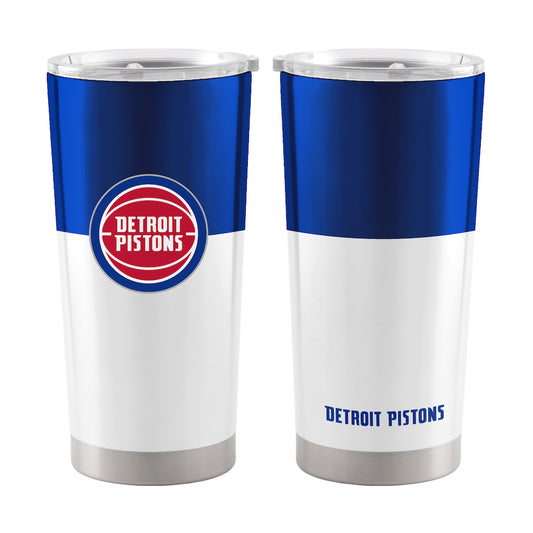 Detroit Pistons 20 oz color block travel tumbler