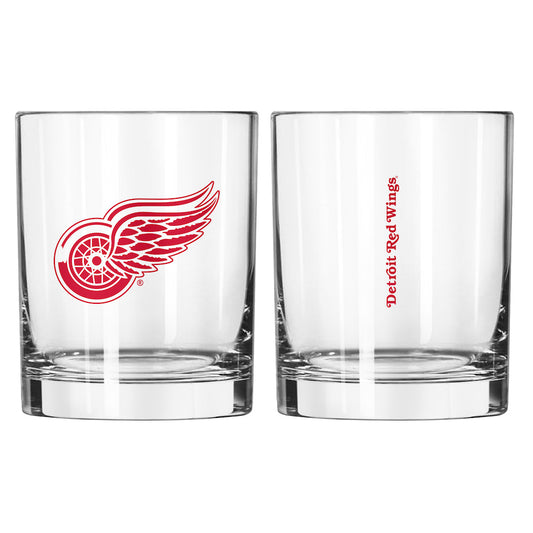 Detroit Red Wings Rocks Glass