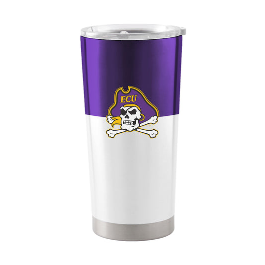 East Carolina Pirates 20 oz color block travel tumbler