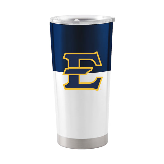East Tennessee State Buccaneers 20 oz color block travel tumbler