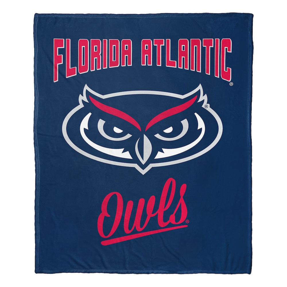 Florida Atlantic Owls official silk touch throw blanket