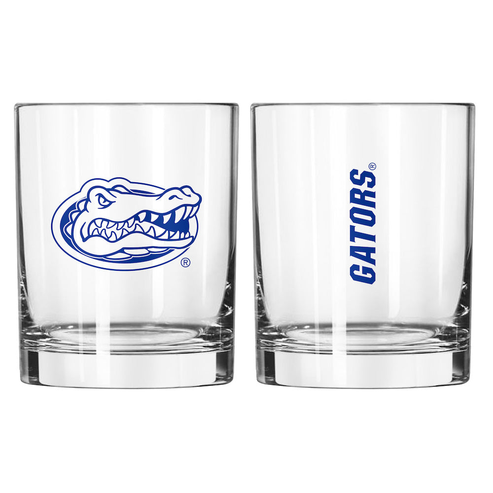 Florida Gators Rocks Glass