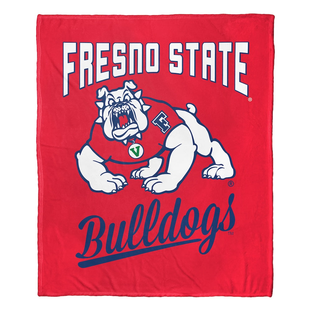 Fresno State Bulldogs official silk touch throw blanket