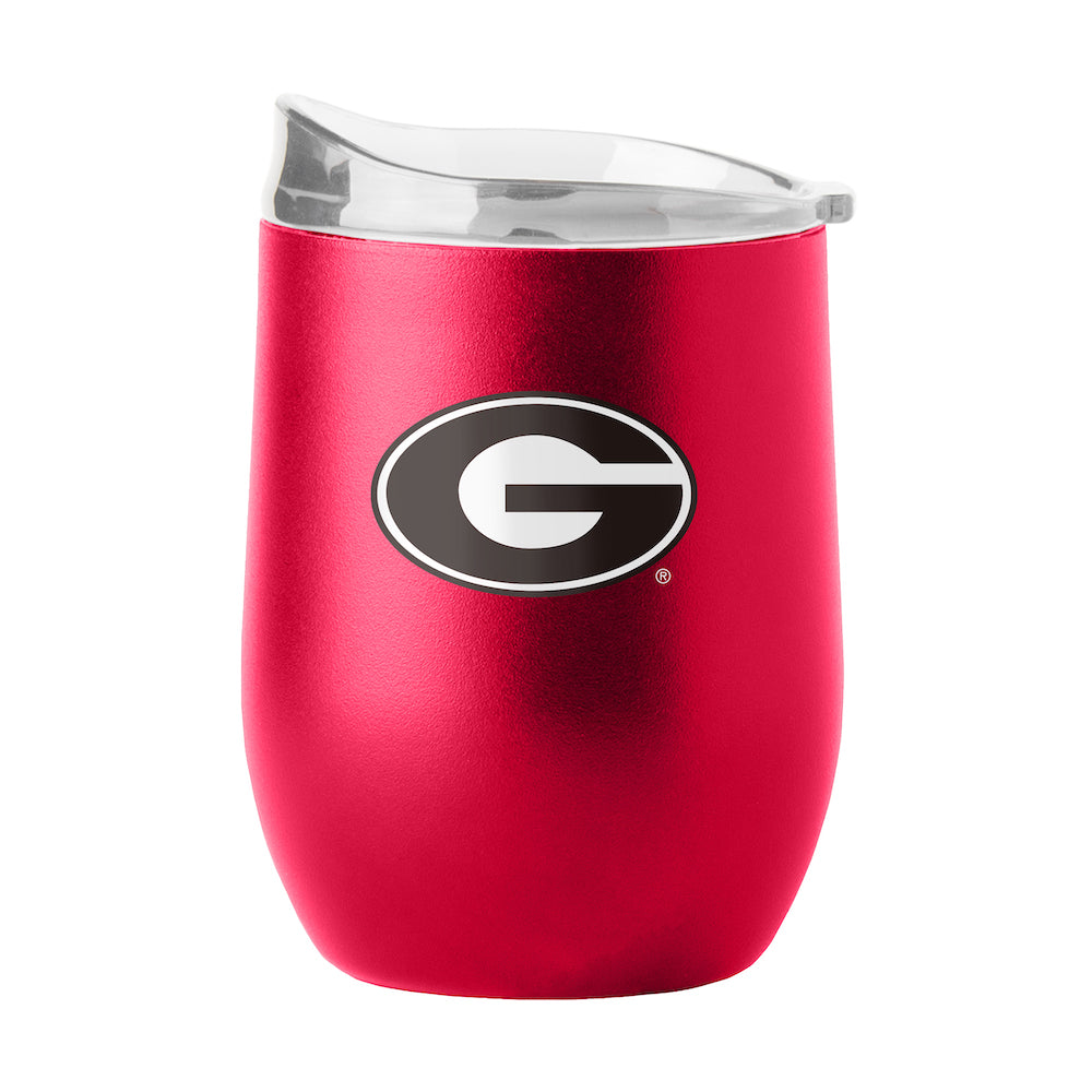Georgia Bulldogs curved drink tumbler