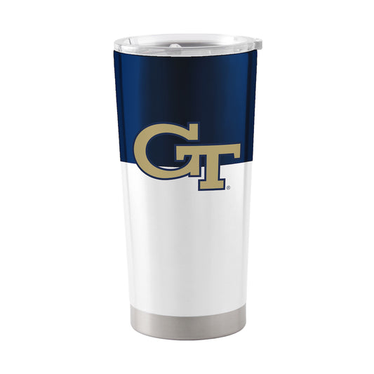 Georgia Tech Yellow Jackets 20 oz color block travel tumbler