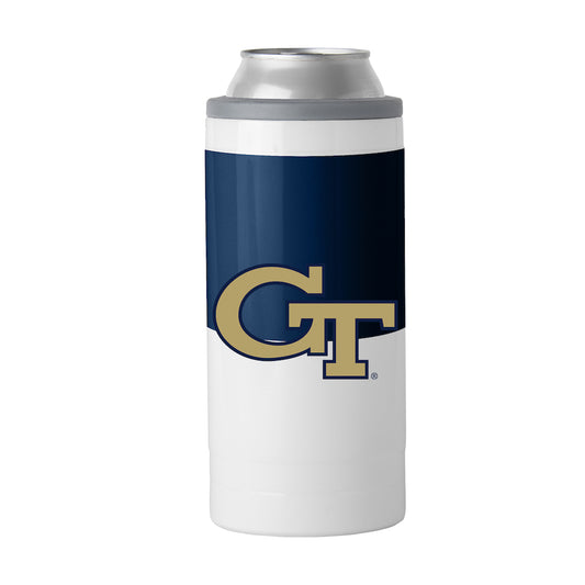 Georgia Tech Yellow Jackets colorblock slim can coolie
