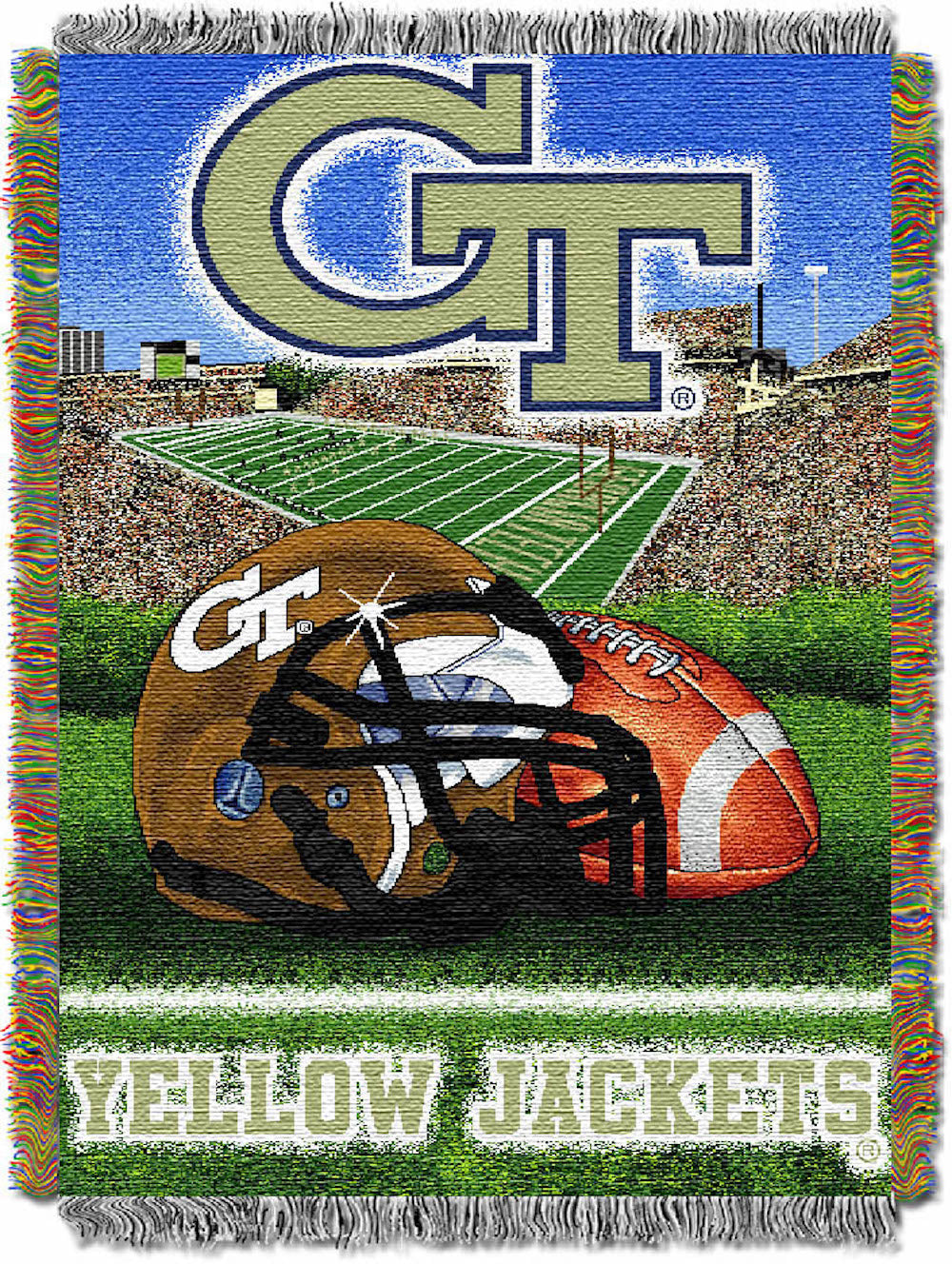 Georgia Tech Yellow Jackets woven home field tapestry