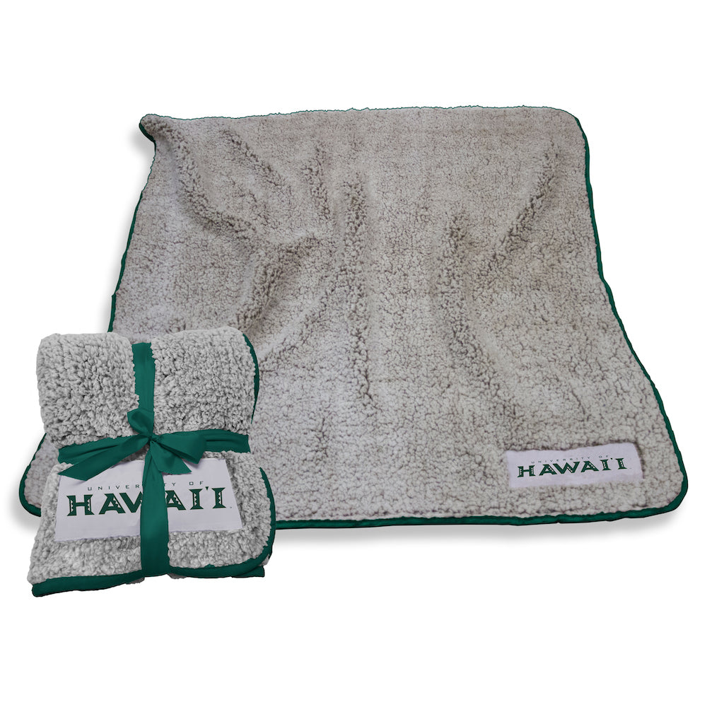 Hawaii Warriors Frosty Fleece blanket
