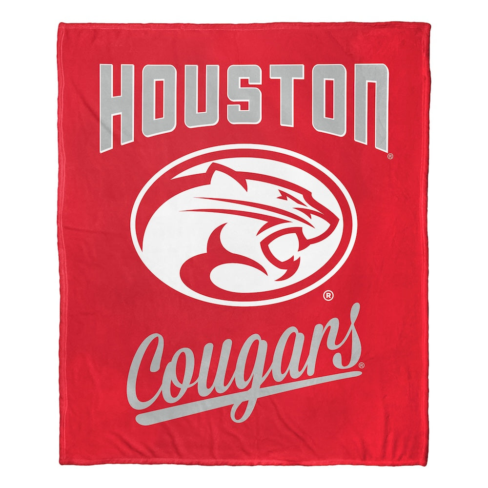 Houston Cougars official silk touch throw blanket