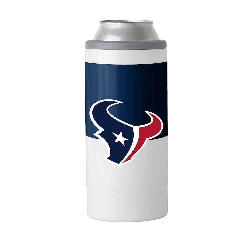 Houston Texans colorblock slim can coolie