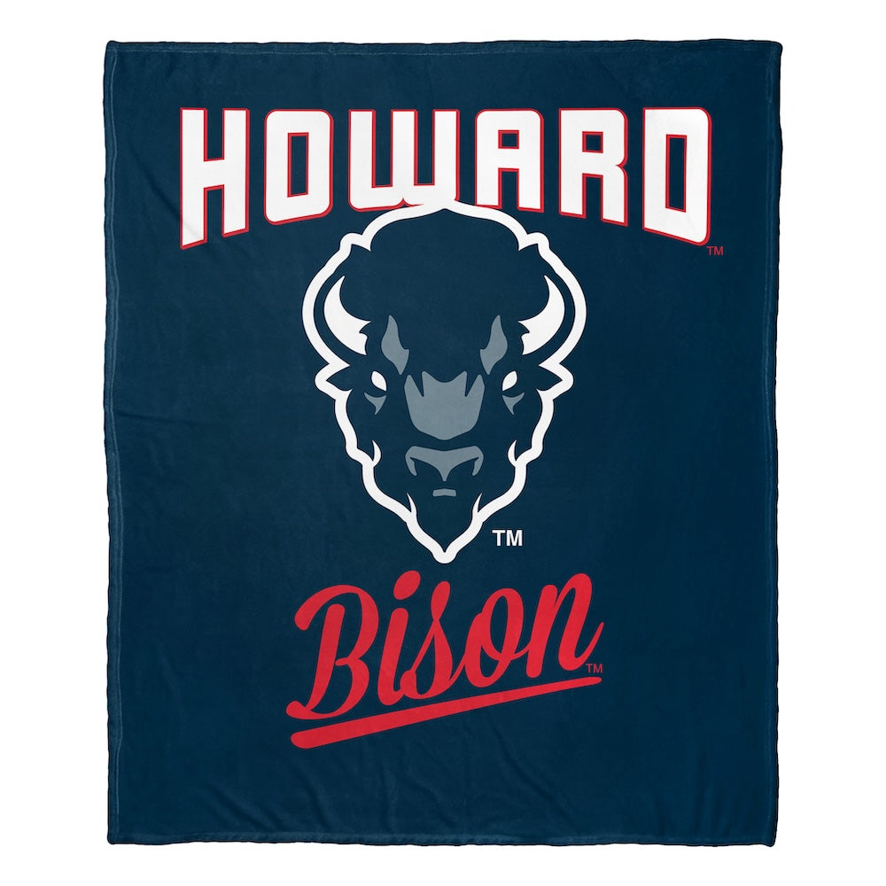 Howard Bison official silk touch throw blanket
