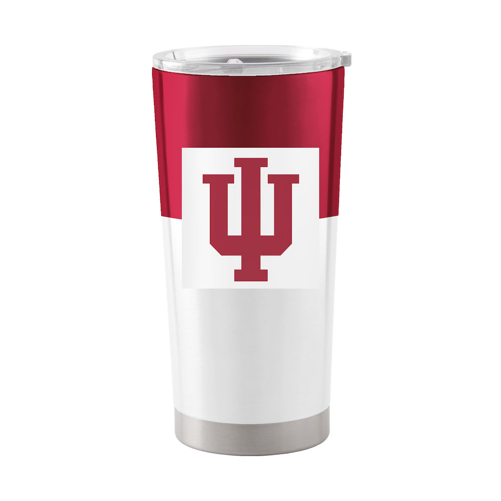 Indiana Hoosiers 20 oz color block travel tumbler