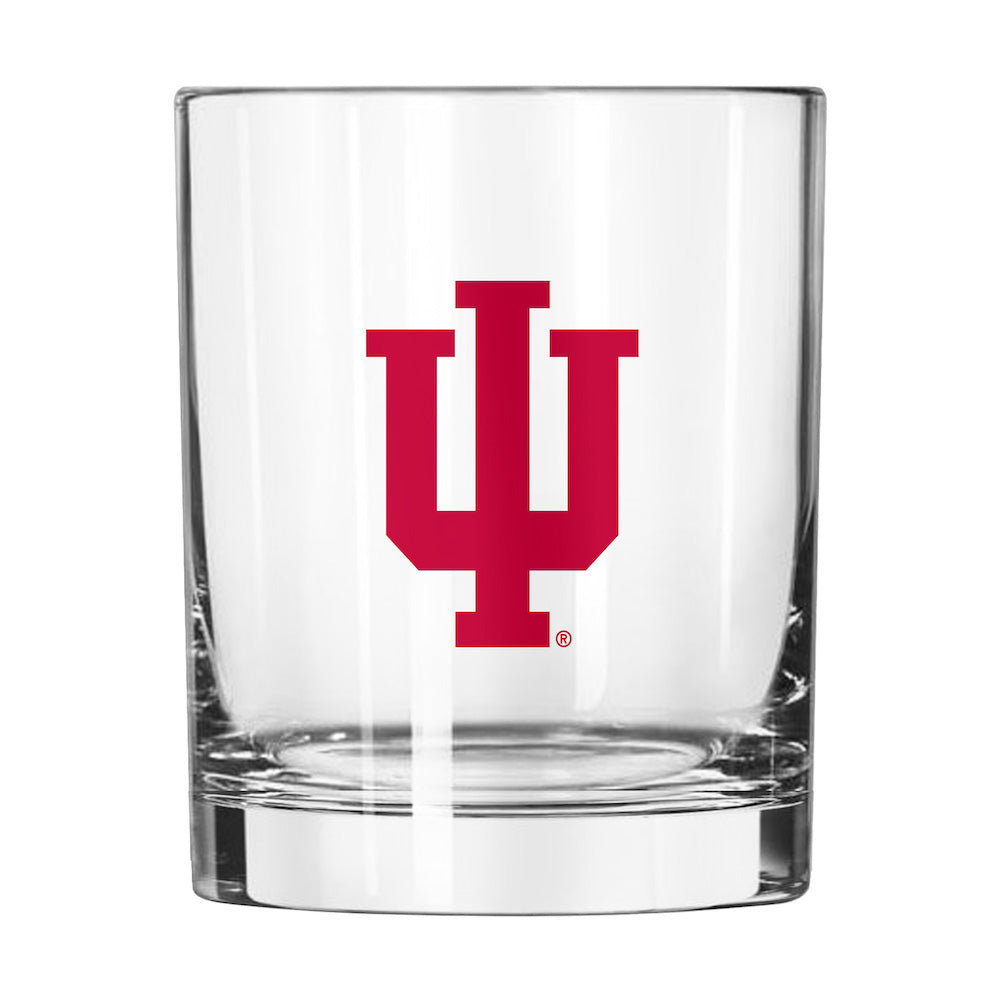 Indiana Hoosiers Rocks Glass