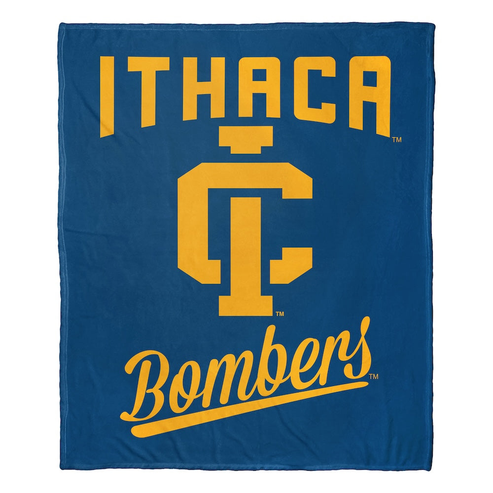 Ithaca Bombers official silk touch throw blanket
