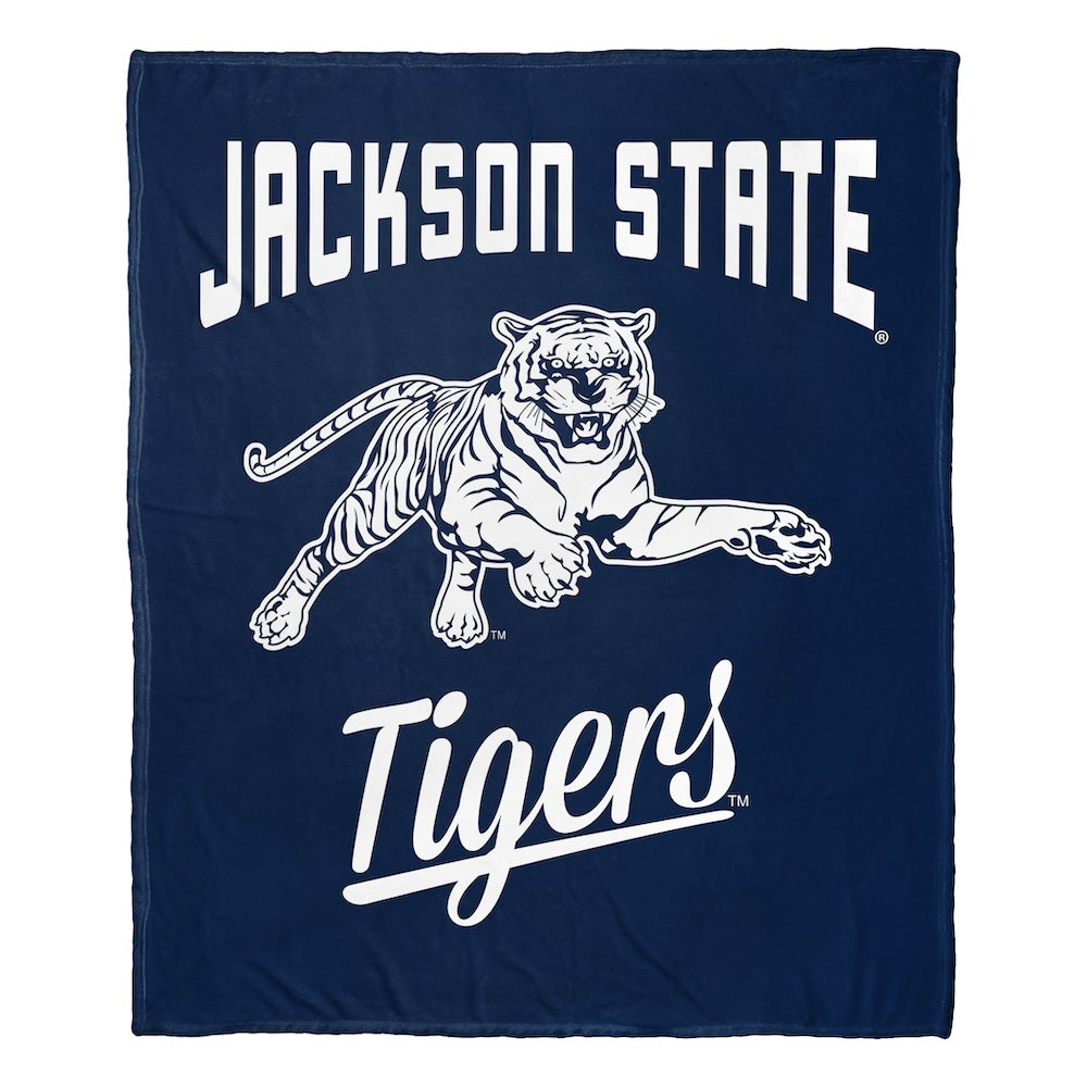 Jackson State Tigers official silk touch throw blanket