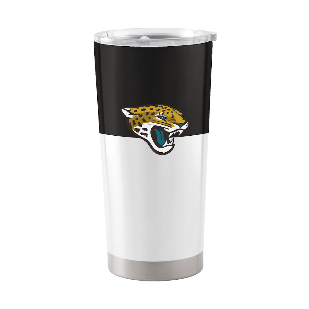 Jacksonville Jaguars 20 oz color block travel tumbler