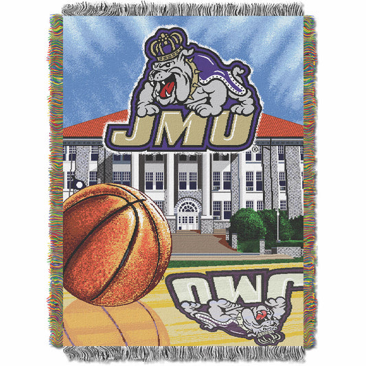 James Madison Dukes woven home field tapestry