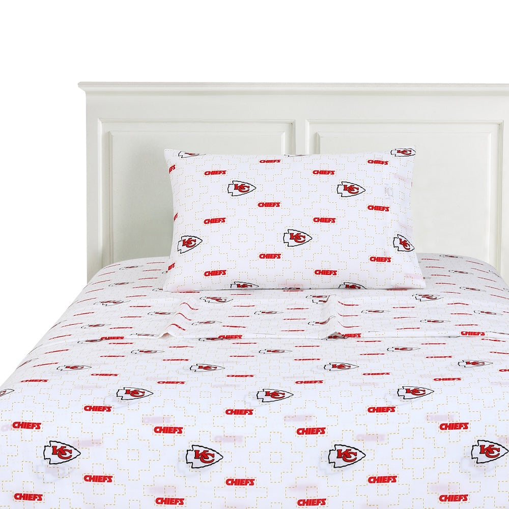 Kansas City Chiefs Twin Sheets