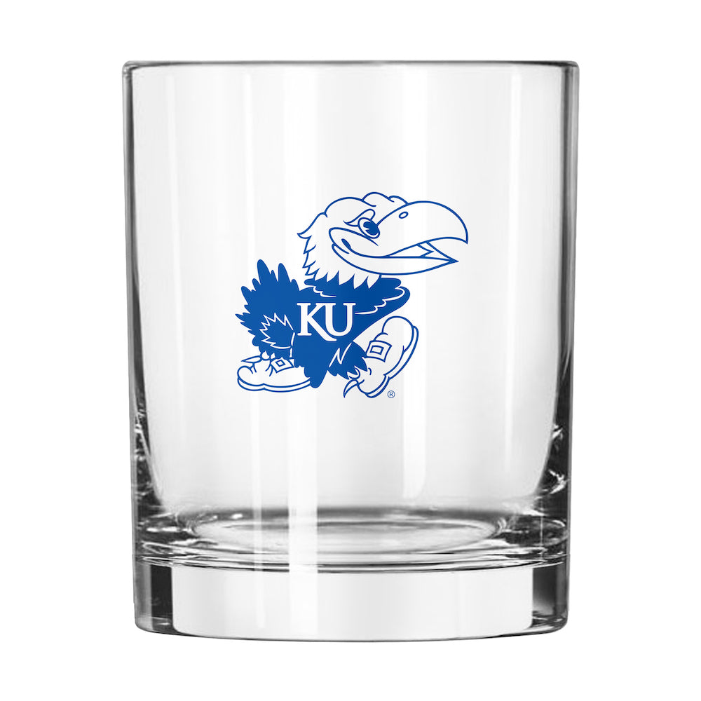 Kansas Jayhawks Rocks Glass