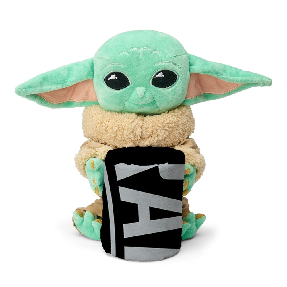 Las Vegas Raiders Baby Yoda Hugger and Towel