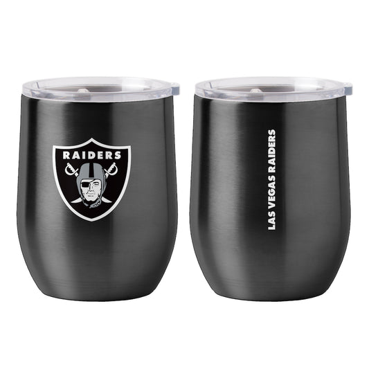 Las Vegas Raiders stainless steel curved drink tumbler