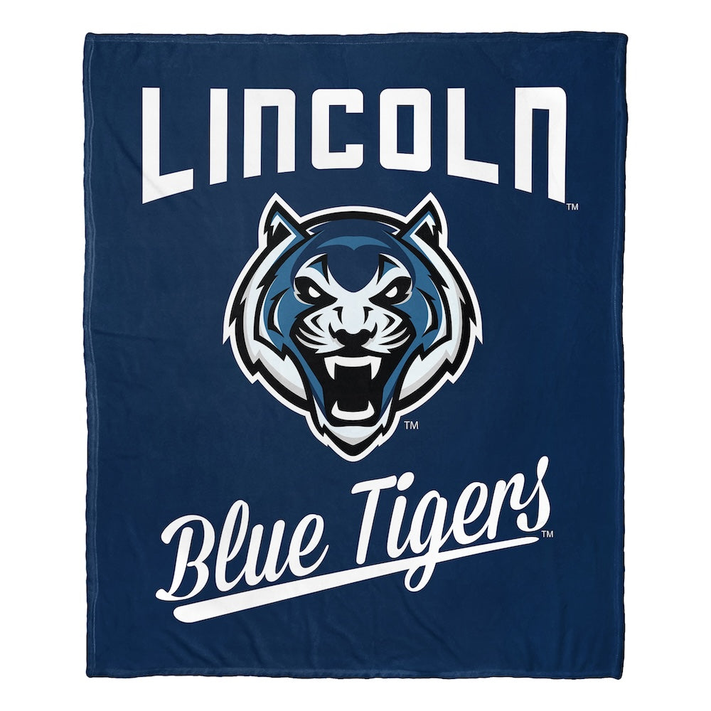 Lincoln Blue Tigers official silk touch throw blanket