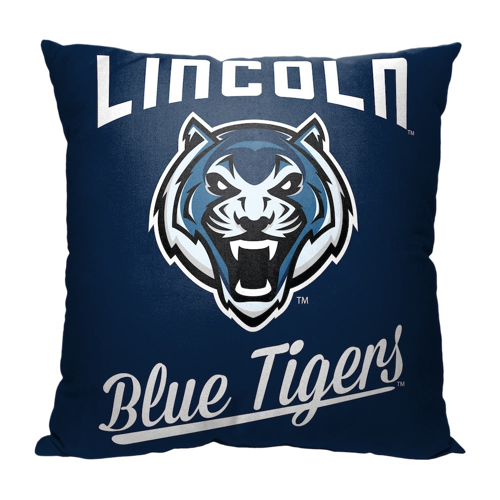 Lincoln Blue Tigers OFFICIAL throw pillow
