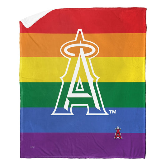 Los Angeles Angels PRIDE Sherpa Blanket