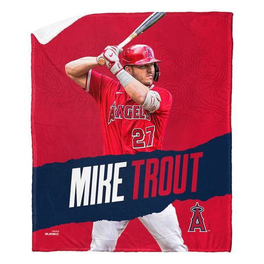 Los Angeles Angels Mike Trout Sherpa Blanket