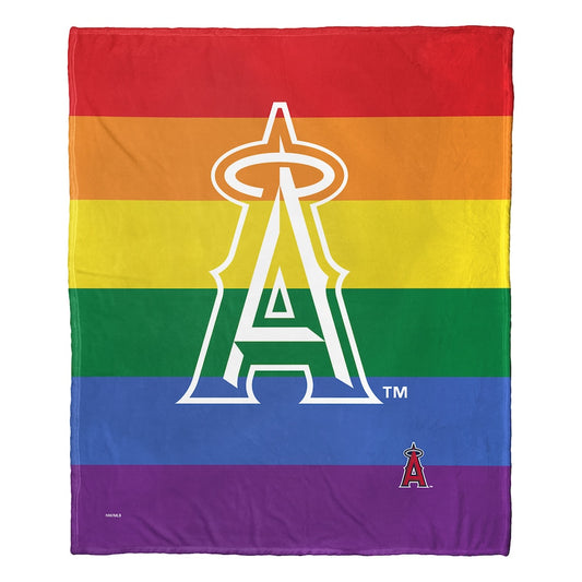 Los Angeles Angels PRIDE SERIES silk touch throw blanket