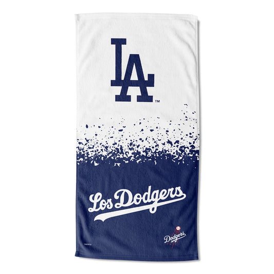 Los Angeles Dodgers color block beach towel