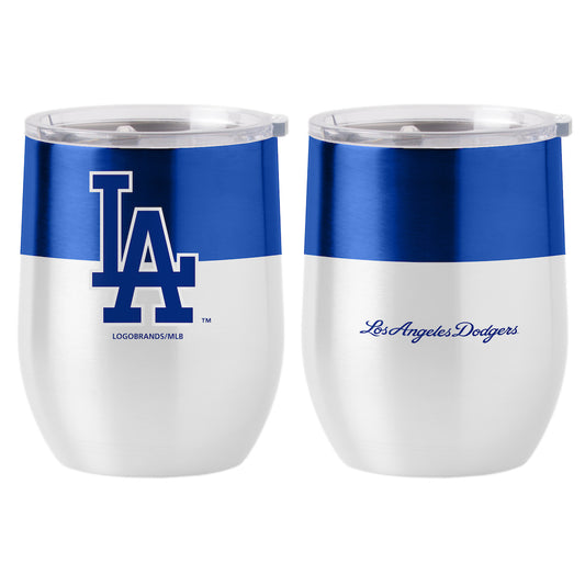 Los Angeles Dodgers color block curved drink tumbler