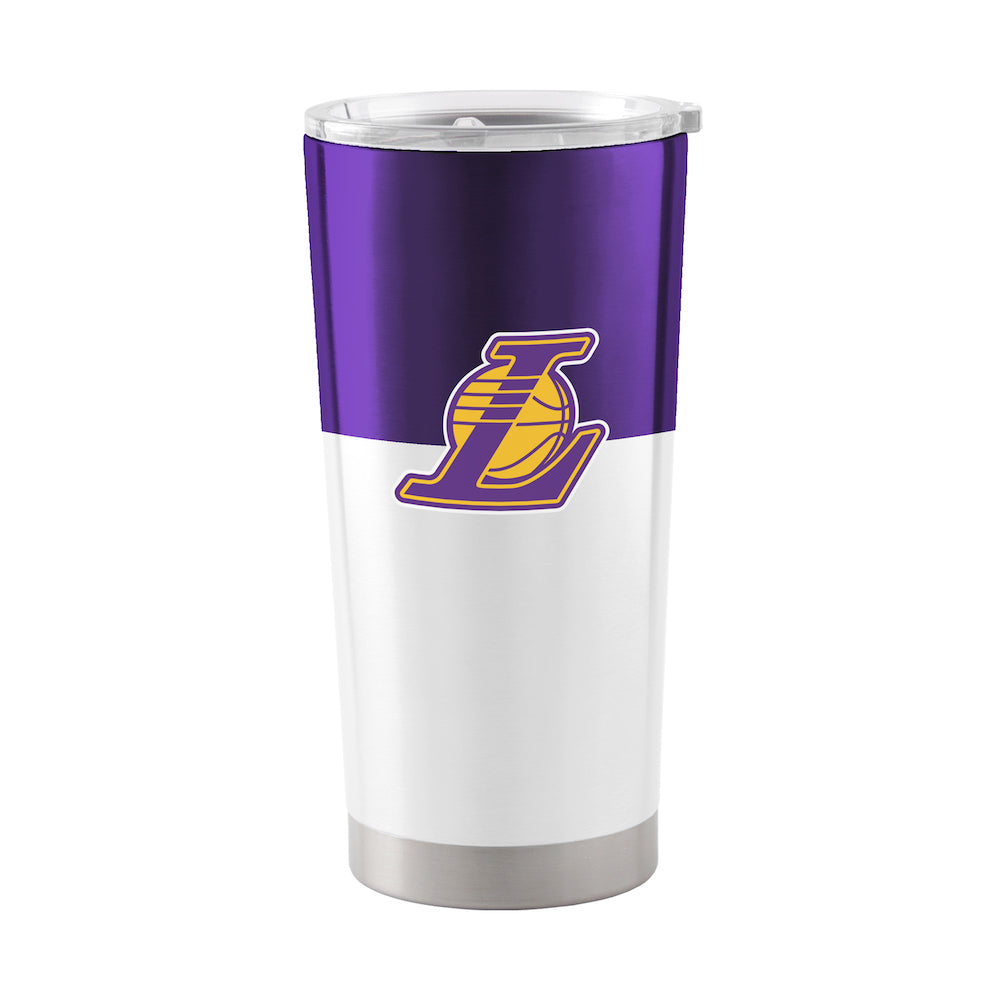 Los Angeles Lakers 20 oz color block travel tumbler