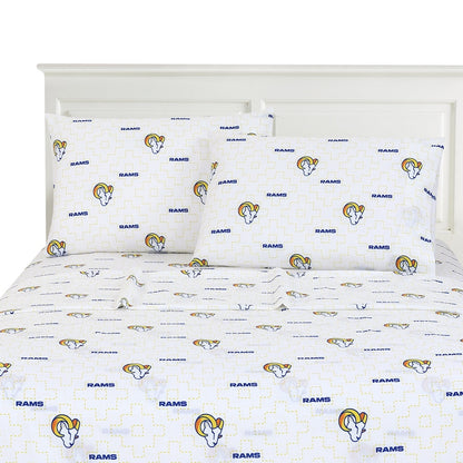 Los Angeles Rams logo bedsheet set