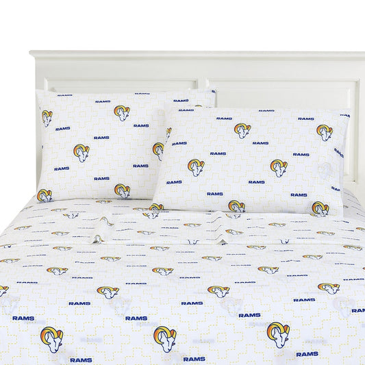Los Angeles Rams logo bedsheet set