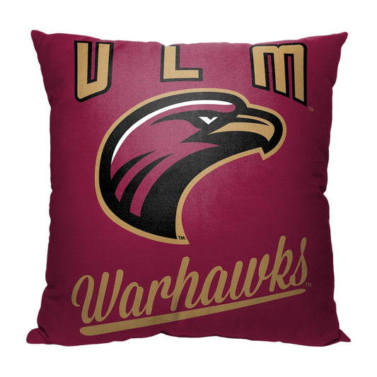 Louisiana Monroe Warhawks OFFICIAL throw pillow