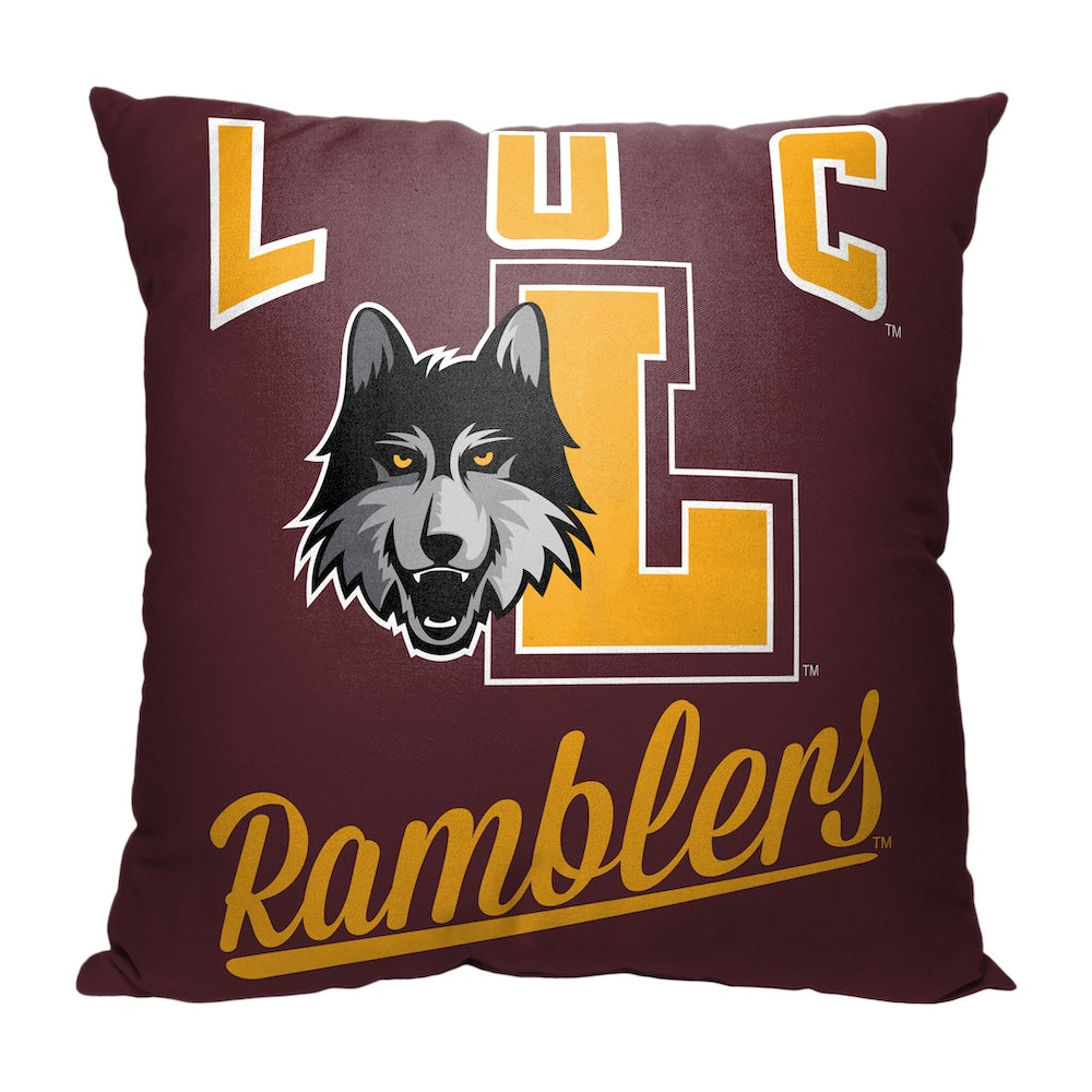 Loyola Chicago Ramblers OFFICIAL throw pillow