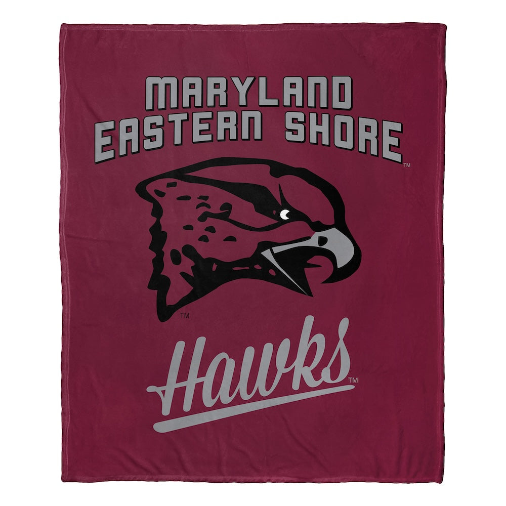 Maryland Eastern Shore Hawks official silk touch throw blanket