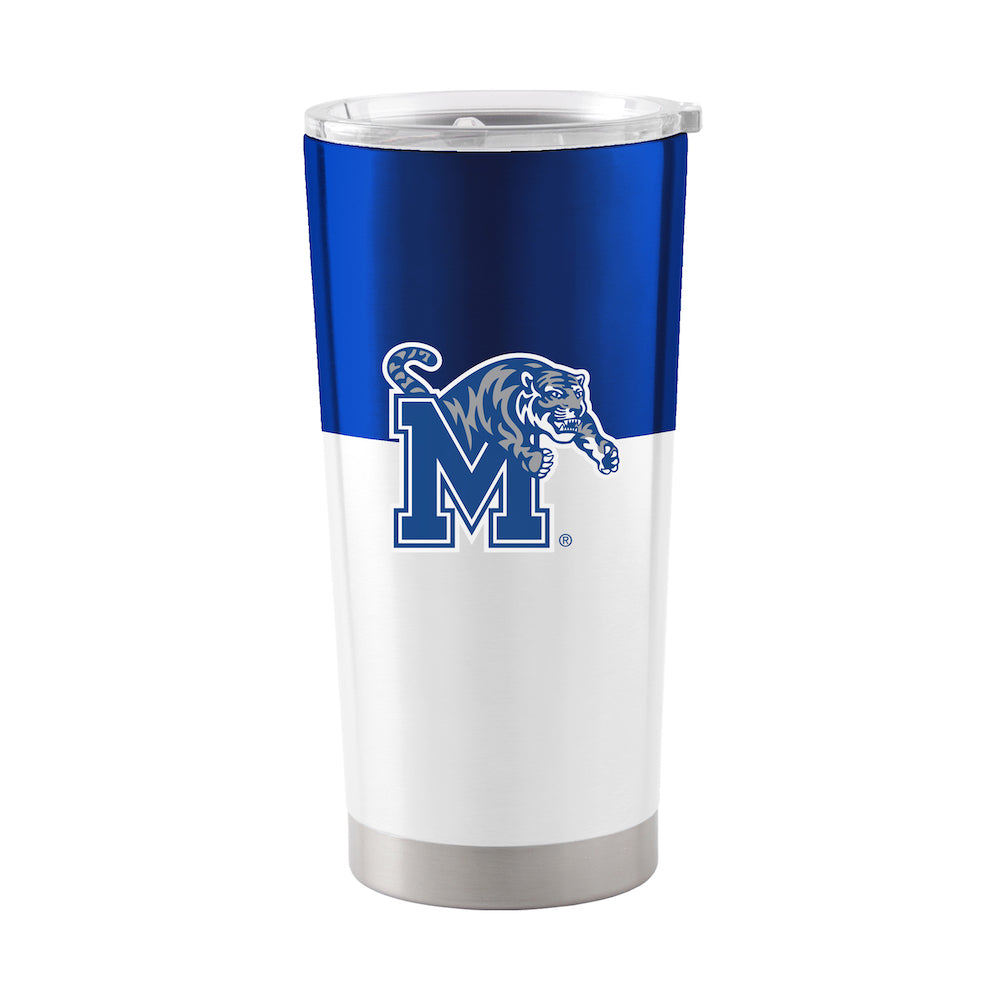 Memphis Tigers 20 oz color block travel tumbler