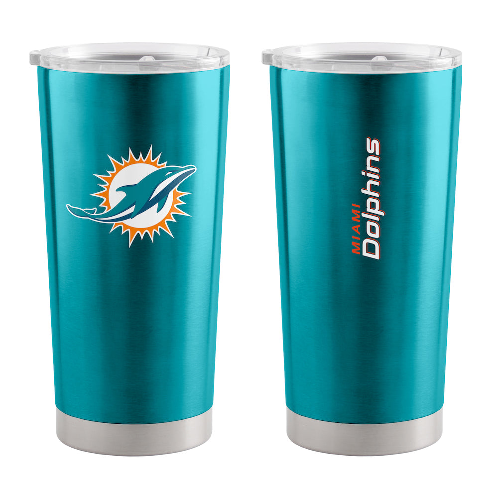 Miami Dolphins 20 oz stainless steel travel tumbler