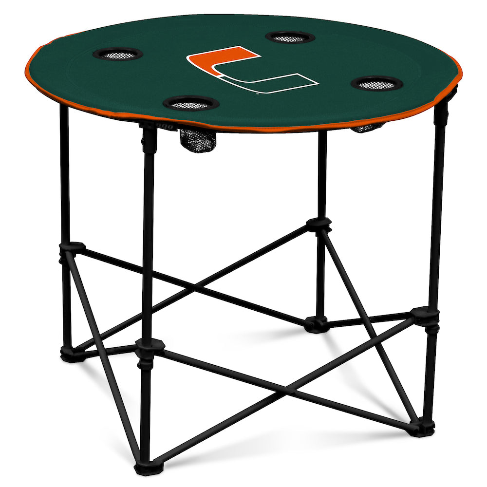 Miami Hurricanes outdoor round table