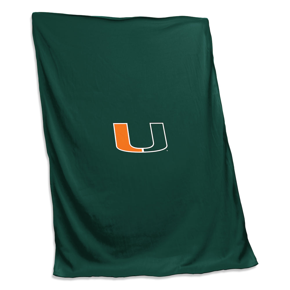 Miami Hurricanes Sweatshirt Blanket