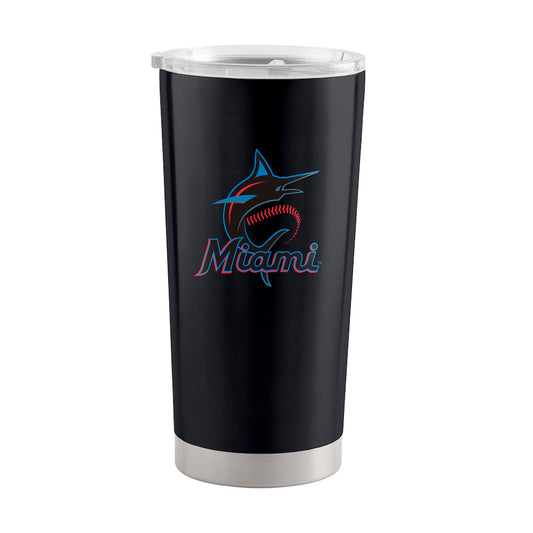 Miami Marlins 20 oz stainless steel travel tumbler