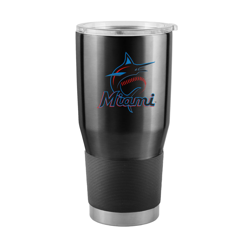 Miami Marlins 30 oz stainless steel travel tumbler