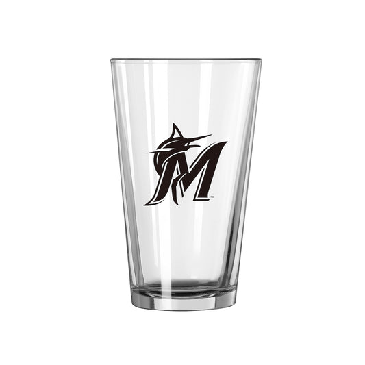 Miami Marlins pint glass
